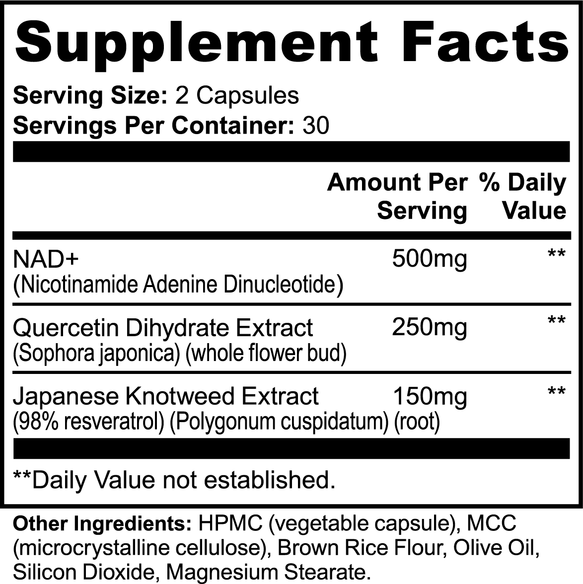 NAD Level Restoration Pills