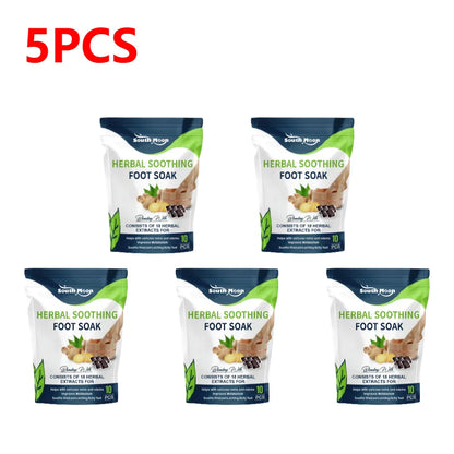 1-10bag Foot Bath Gel Natural Herbal Foot Soak Beads Dehumidification Detox Relieve Fatigue Repair Leg Veins for Shape Up Care