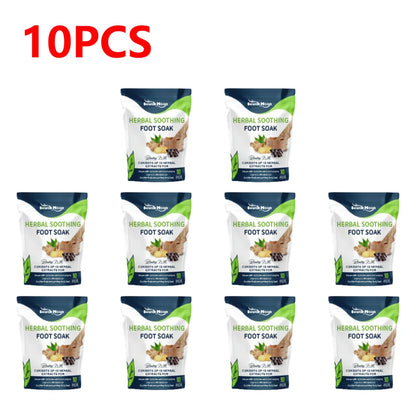 1-10bag Foot Bath Gel Natural Herbal Foot Soak Beads Dehumidification Detox Relieve Fatigue Repair Leg Veins for Shape Up Care